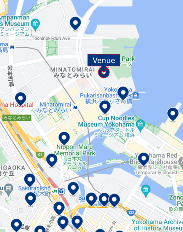 Yokohama venue and hotels