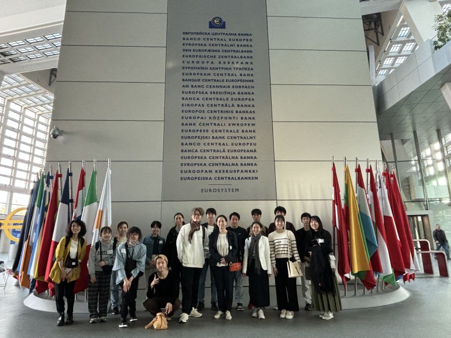 Group photo at European Central Bank