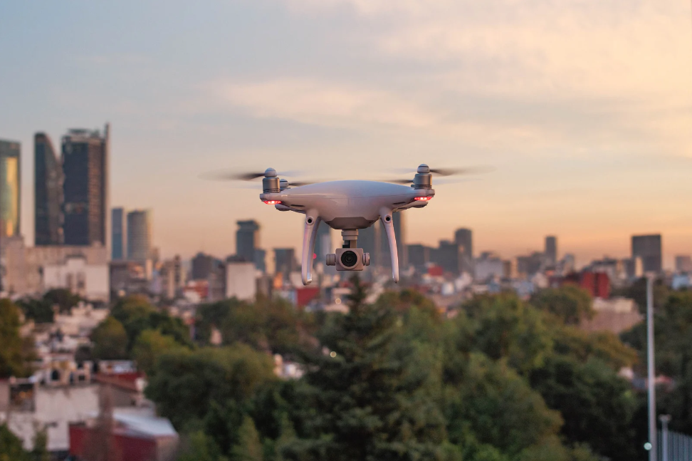 Drone on the street