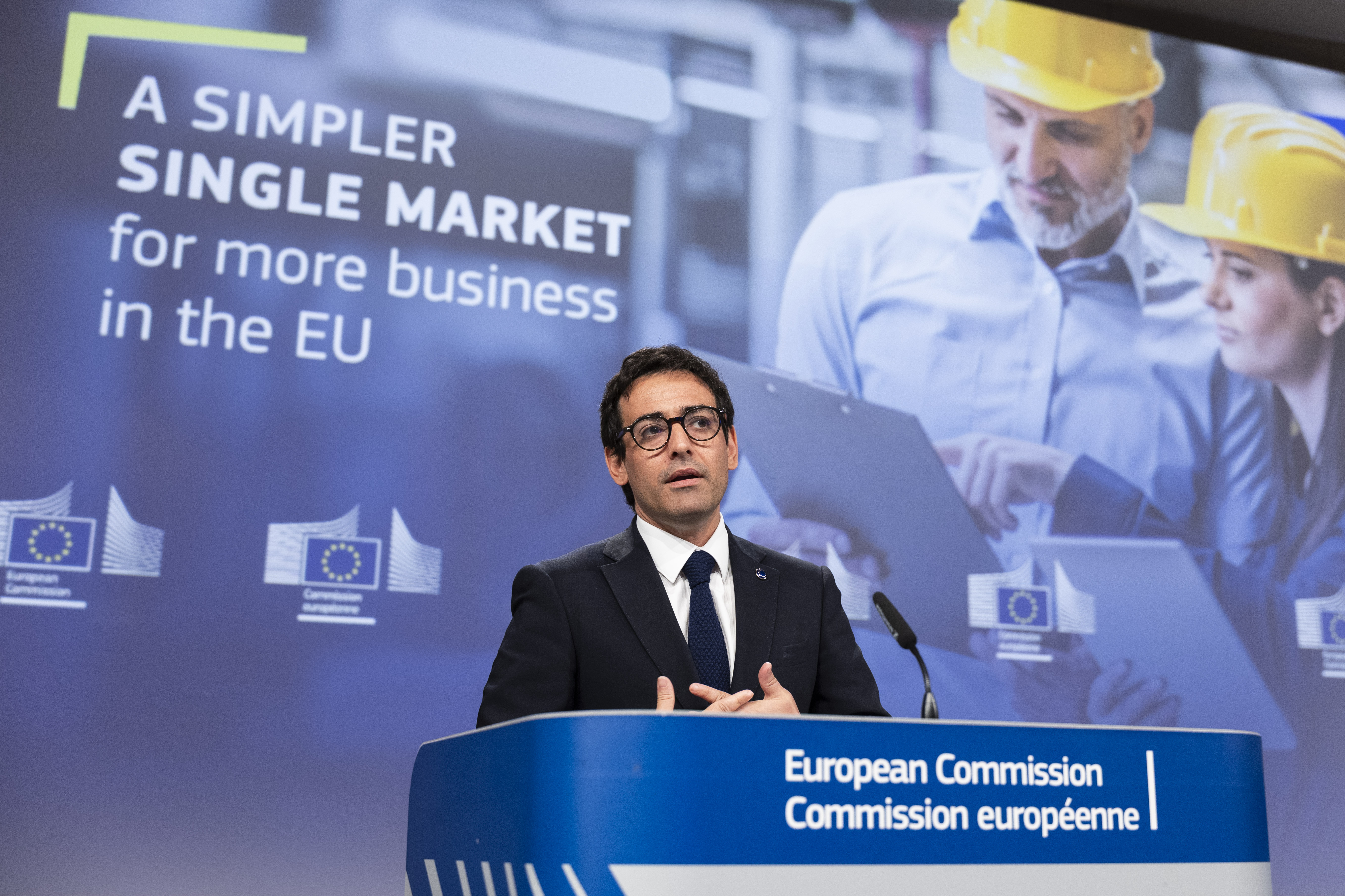 Read-out of the weekly meeting of the von der Leyen Commission by Stéphane Séjourné, Executive Vice-President of the European Commission, on the Single Market Strategy and Fourth Omnibus proposal on small mid-caps