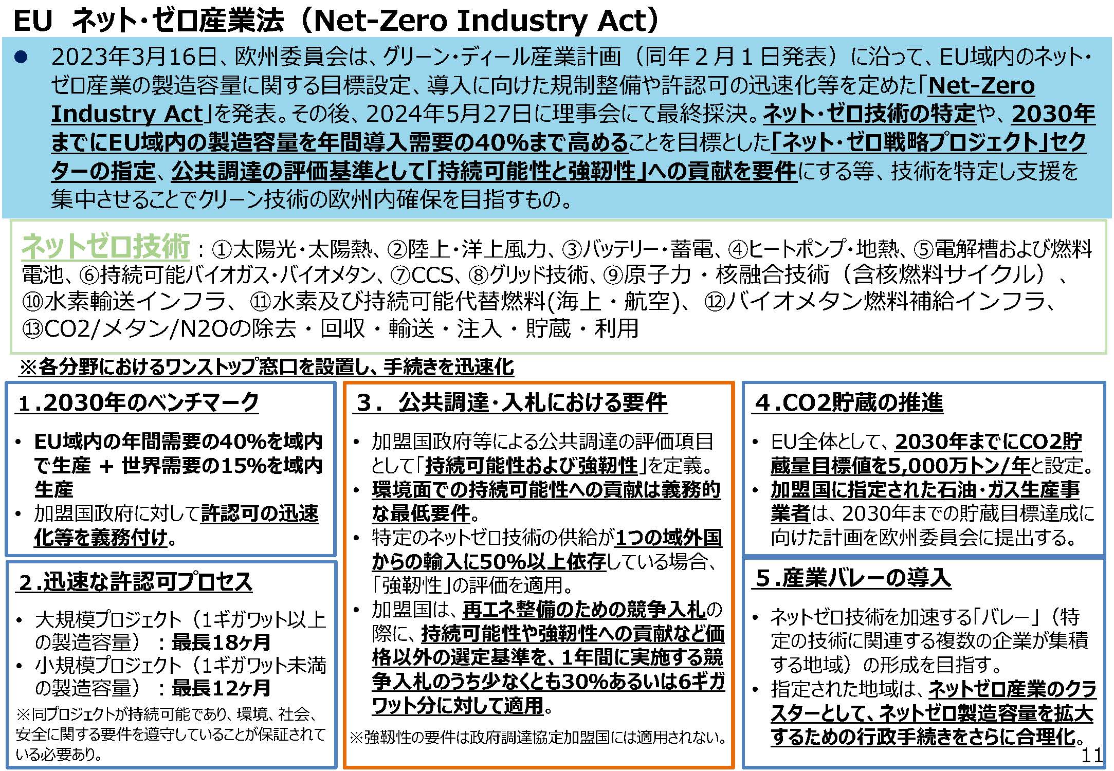 METI's summary of the EU NZIA