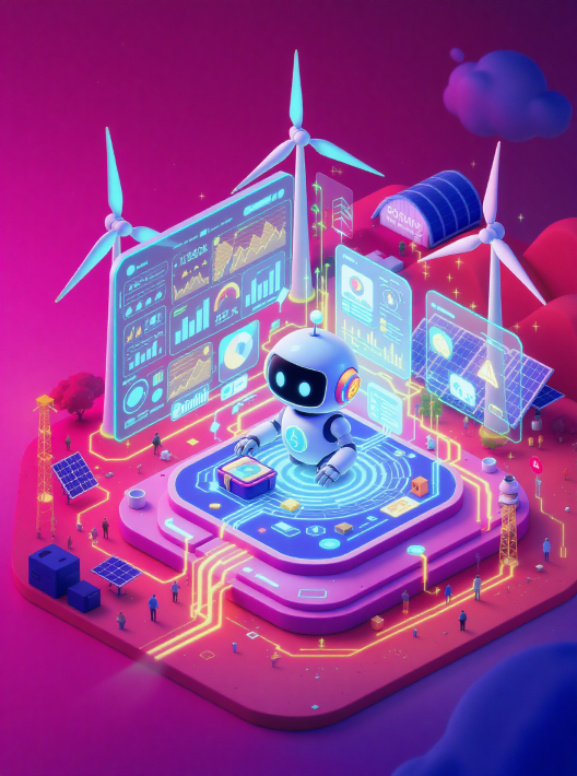 Industrial AI data platform illustration
